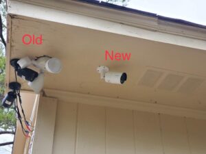 New vs old security camera